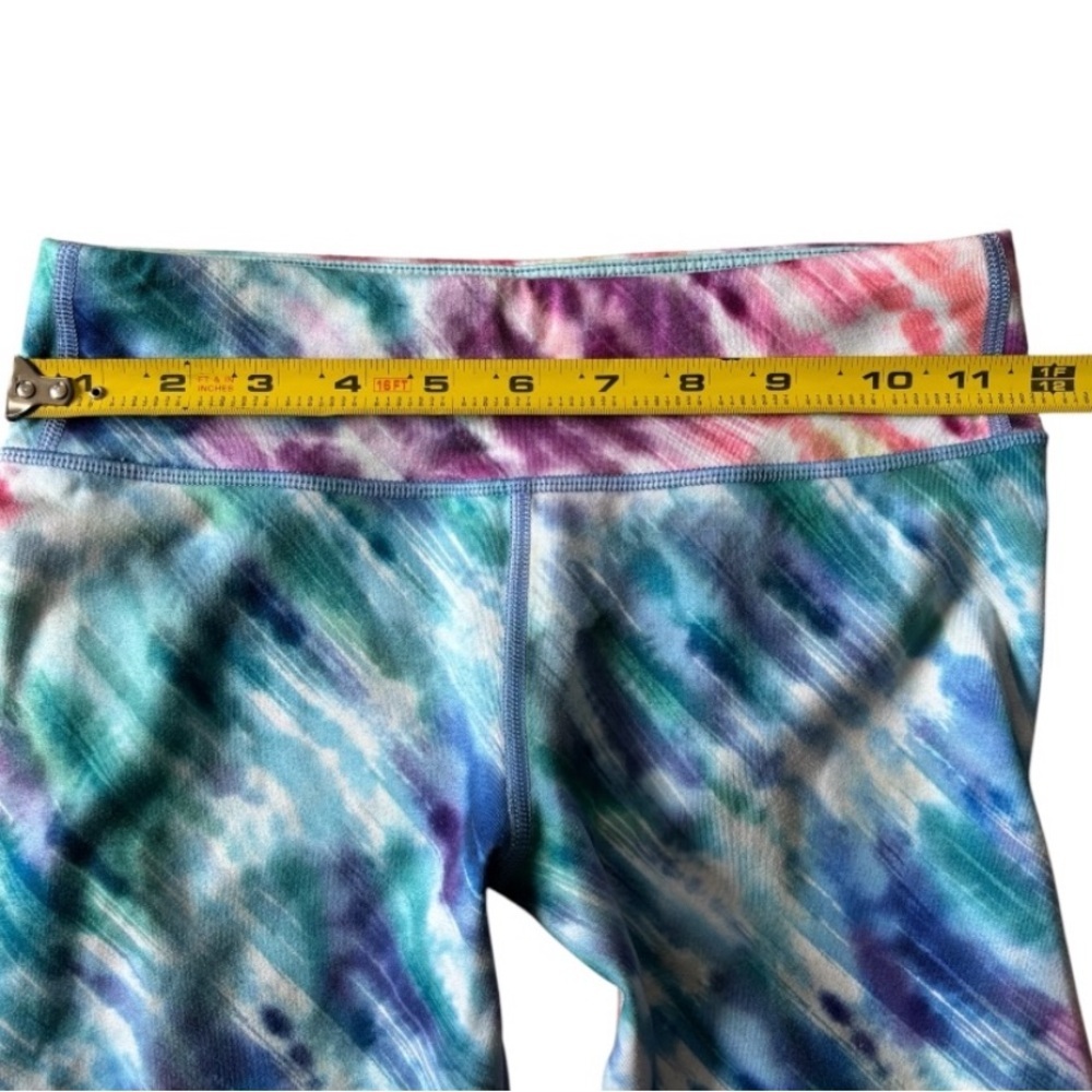 Athleta Girl “Love Proudly” Tie-Dye Girl’s Capri Leggings Size Large (12) - Picture 7 of 8